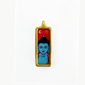 Hand-painted Portable Medicine Buddha Mini Thangka Pendant