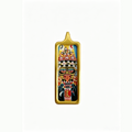 Hand-painted Portable Zhaxi Lhamo Mini Thangka Pendant