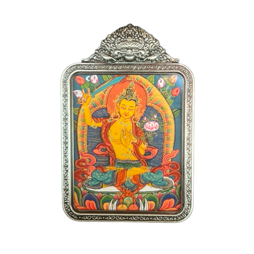 Manjushri · Mini Thangka Pendant