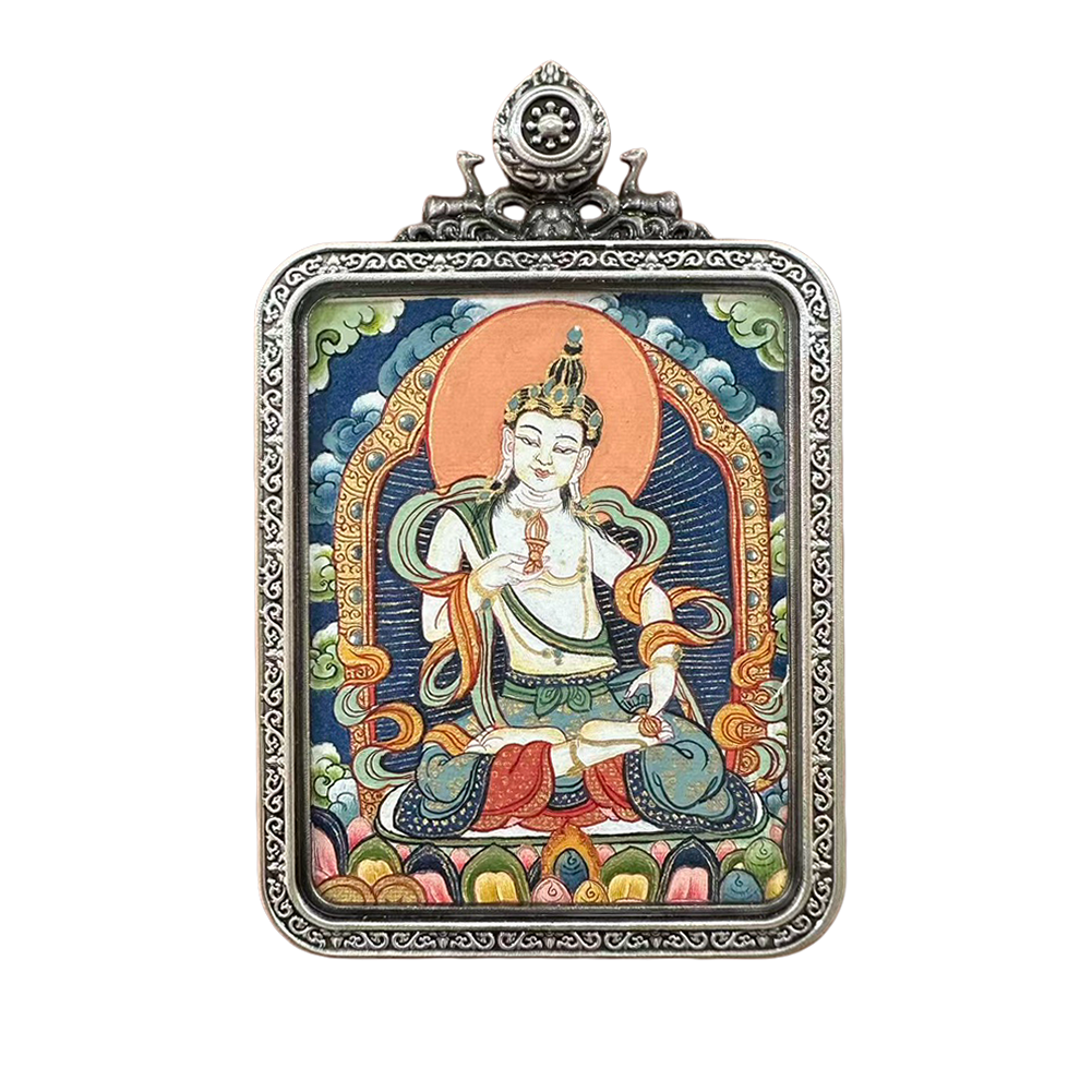 Vajrasattva · Mini Thangka Pendant