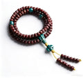 Bodhi Seed & Sherpa Glass Mala 108 Beads